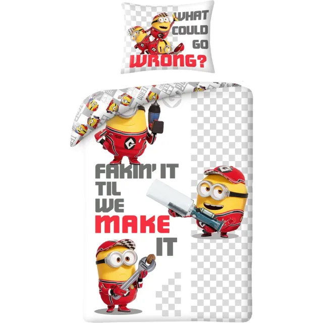 Minions Dekbedovertrek Fixers - 140 x 200 cm - Polyester Multicolor