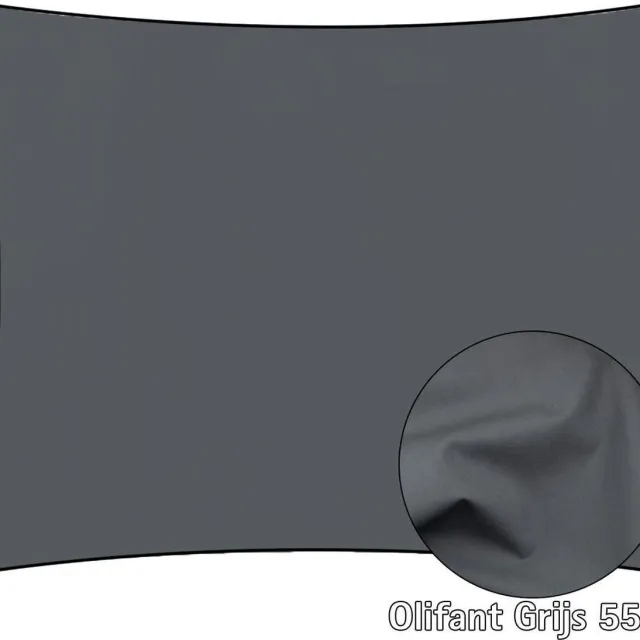 Dommelin Kussensloop Katoen Percal 200 counts Olifantgrijs 60x70 (2 stuks) Olifant Grijs 555