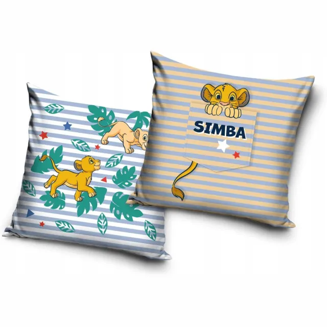 Disney Dekoratieve Pluche Kussensloop Leeuwenkoning Simba 40x40 cm Multicolor