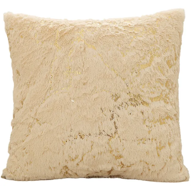 Granda Krimitwitte decoratieve kussenhoes 40x40 cm, zachte imitatiebont Crème