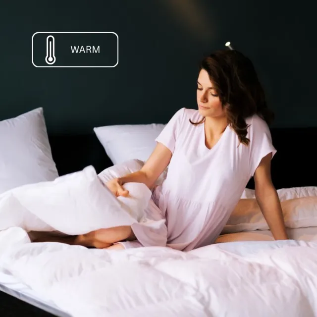bjorn Aurora Warm 240x220 - Dekbed - 100% Dons - Winter 240x220 - Tweepersoons Dekbed - Comfort en Ademend - Natuurlijke Wilde Eendendons - Anti Allergie Dekbed - Winter - Wasbaar - Warm - OEKO-TEX® Wit