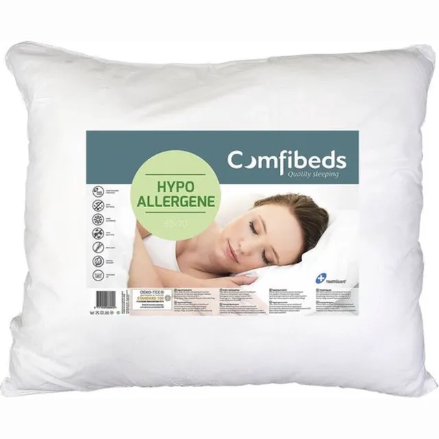 Comfibeds hypoallergeen hoofdkussen - 60 x 70 cm wit