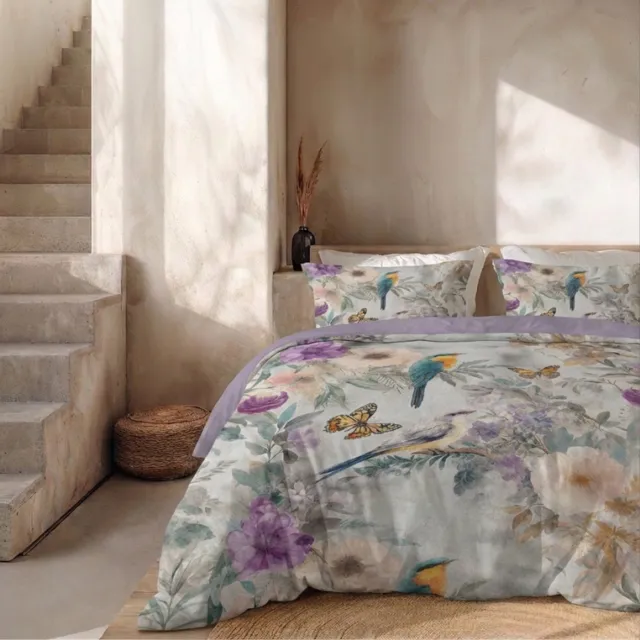 Dekbed-Discounter Presence Dekbedovertrek - Percale Katoen - Dubbele instopstrook - Wassen op 40 graden - Inclusief 2 kussenslopen - Tropic Fade