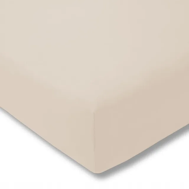 Estella Jersey Hoeslaken 150x200 cm - Zacht en Duurzaam Puder (beige)
