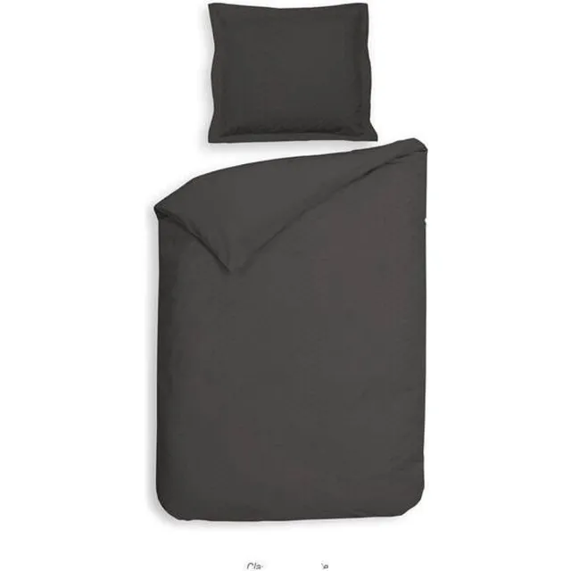Heckettlane Punto - Dekbedovertrek - Eenpersoons - 140x200/220 cm - Dark Gull Grey