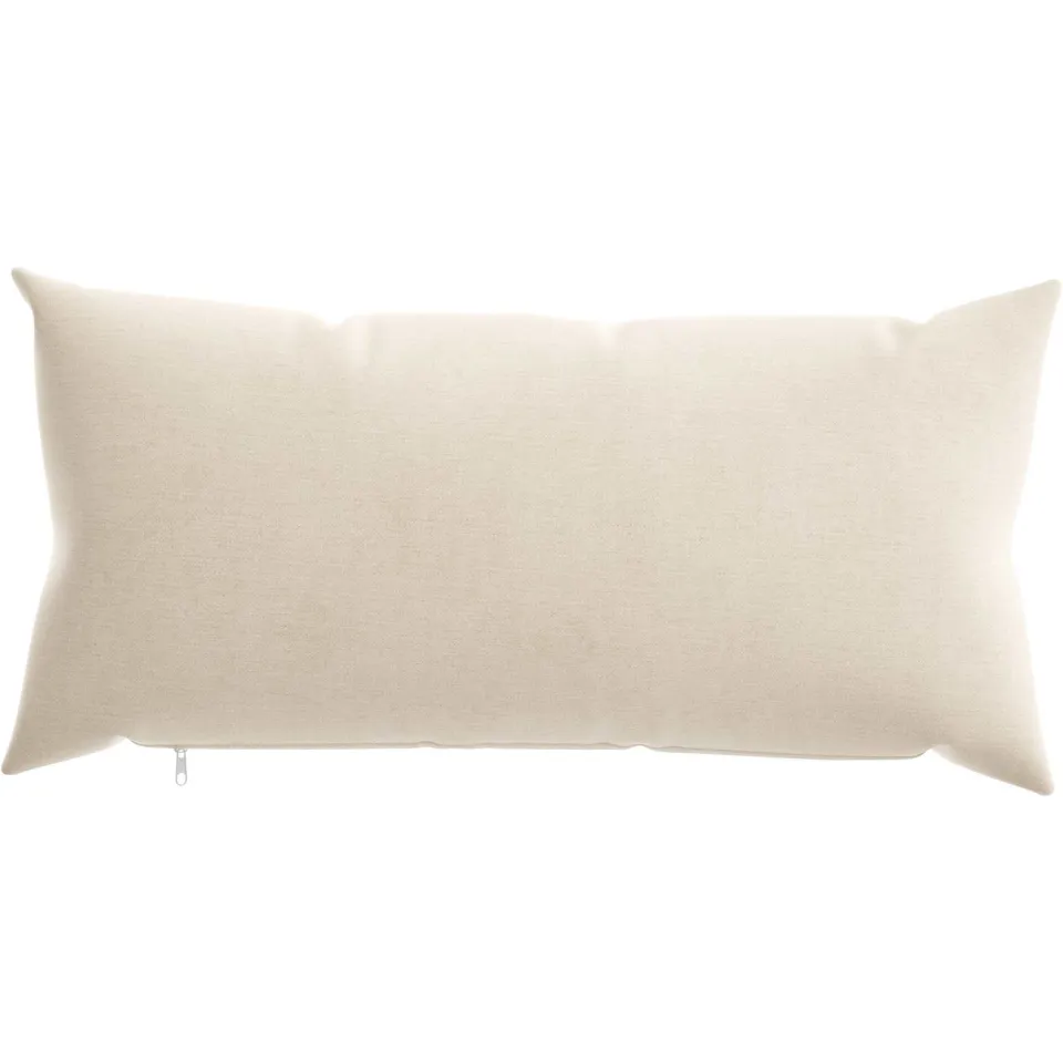 vidaXL Kussensloop 2 st HEERLEN Crèmekleurig 40 x 80 cm Chenille Stof