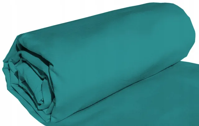 karo Jersey Hoeslaken met Elastiek 160x200cm Turkoois KARO