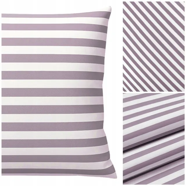LOZKOHOLICY.PL Decoratieve Kussensloop 40x40cm Eusebia Home Gestreept wit