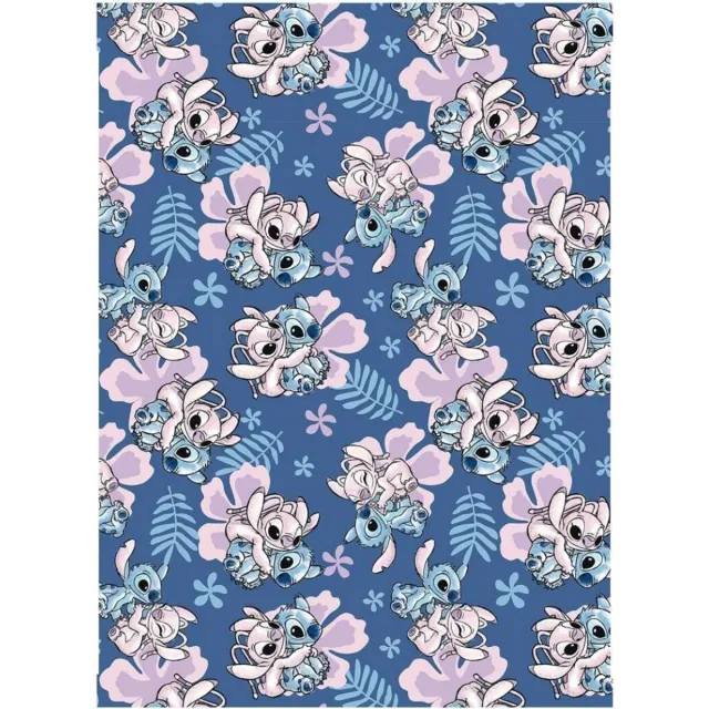 Disney Lilo & Stitch Fleeceplaid Love - 110 x 150 cm - Polyester Multi Colour