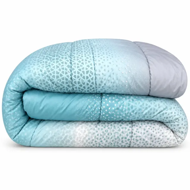 bedlin Dekbed bedrukt - Zonder hoes ( 2 in 1 ) - Tweezijdig - 240 x 220 cm - Aqua