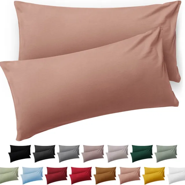 Blumtal Kussensloop Microvezel Kussenhoes 40 x 60 cm - Roze - Met Rits - Set van 2