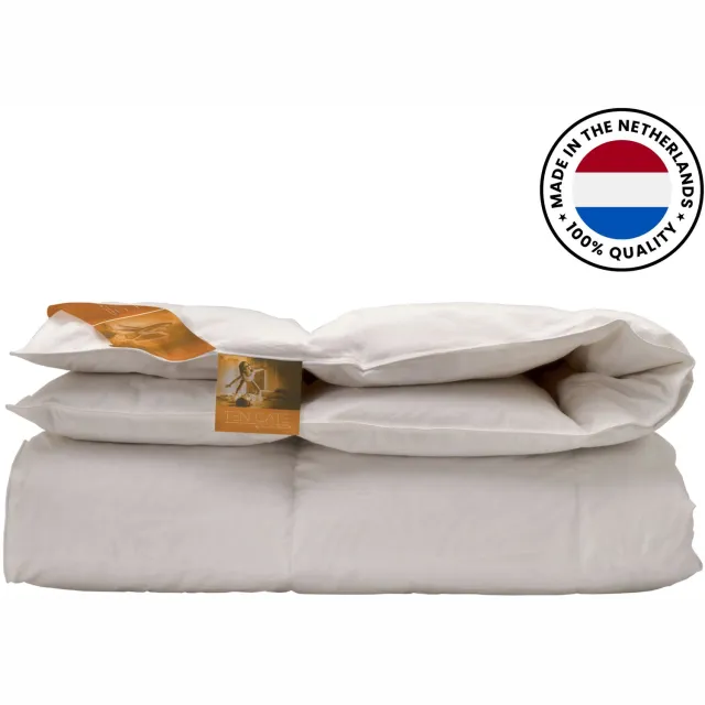 Ten Cate 15/85E All Year Dekbed met dons - 200x200 cm - 15% Eendendons - Warmteklasse 3 - Ademend - Vochtregulerend Wit