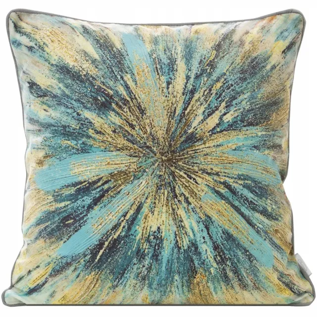 Eurofirany Sierkussens Fluweel Print Blauw 45x45 cm