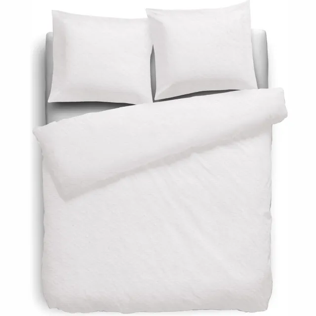 Eleganzzz Dekbedovertrek 180gr/m2 Hoogwaardig Flanel Uni - Wit - Dekbedovertrek 240x200/220cm - Flanellen Dekbedovertrekken - Effen Dekbedovertrek - Lits Jumeaux