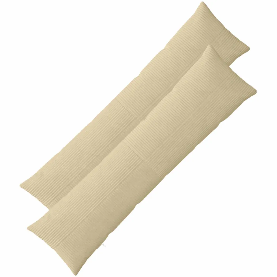 vidaXL Kussensloop 2 st ALMELO Grijs groen 40 x 145 cm corduroy, foto 3