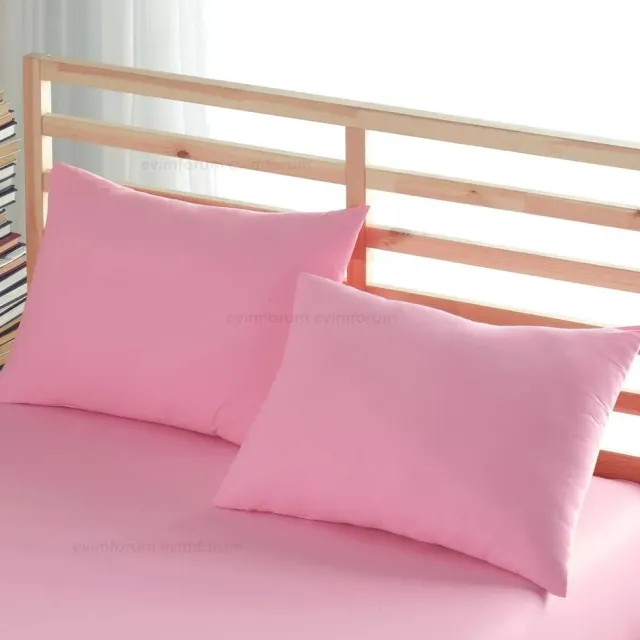 De Linde Home Kussenslopen – 100% Katoen – De Linde Home – Set van 2 – Zachte Kussenslopen – Roze– 60x70 cm – Ranforce Katoen – Zacht & Ademend – Perfecte Pasvorm – Hypoallergeen – Duurzaam – Stijlvol & Comfortabel