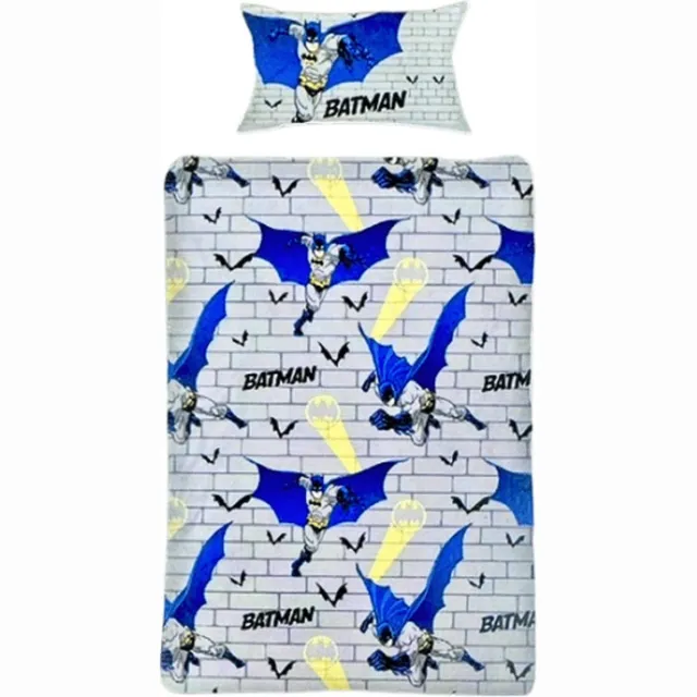 Batman Dekbedovertrek - Eenpersoons - Grijs - Bat-Man - 1-persoons multi colour