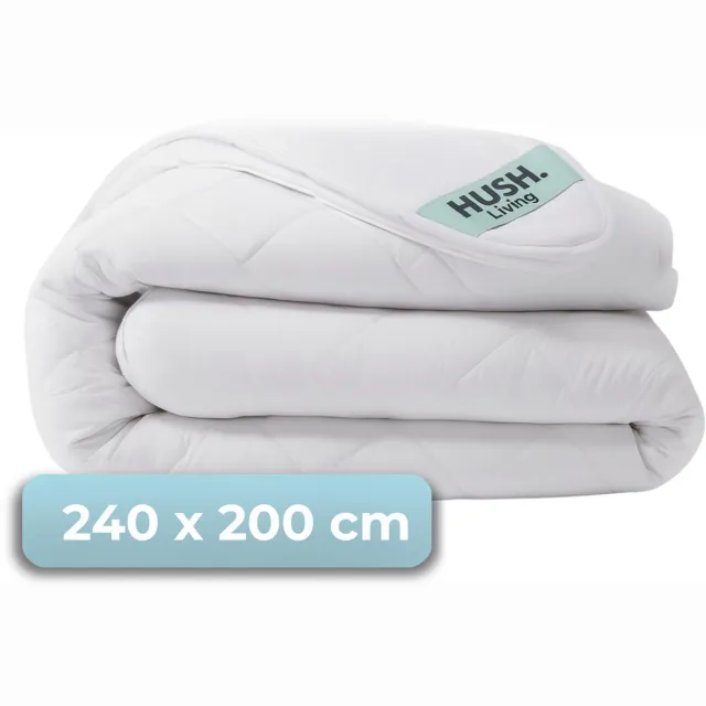 HUSH. Living HUSH Living - Dekbed - Tweepersoons - 240x200cm - 350 Gsm - Warm, Ademend en Lichtgewicht - Geschikt voor Alle Seizoenen -Wit