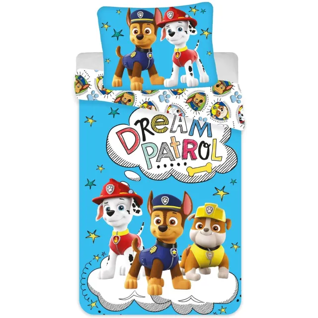 PAW Patrol Dekbedovertrek, Dream Patrol - Eenpersoons - 140 x 200 / 70 x 90 cm - Katoen Multi