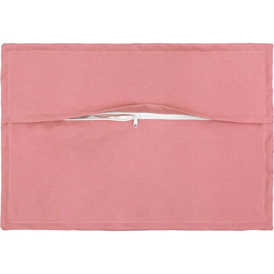 vidaXL Kussensloop 2 st HOUTEN Roze 40 x 60 cm Faux Linnen, foto 4