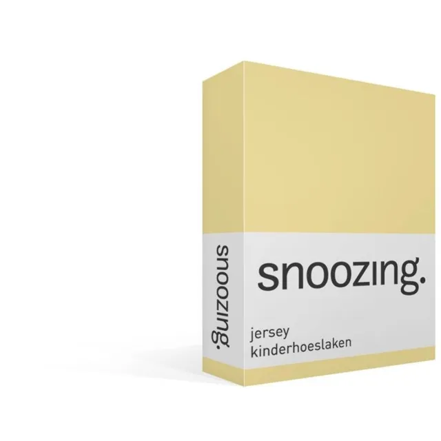 Snoozing jersey kinderhoeslaken - Junior - Geel