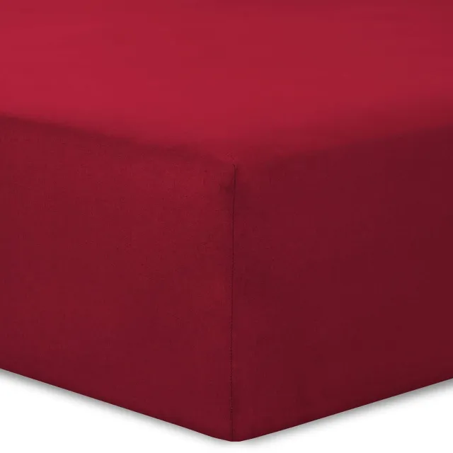 Ibenzoa Hoofdkussenhoes 180x200 cm, Zachte Katoen, Rood - Perfecte Pasvorm