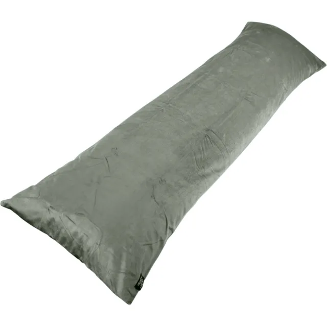 Litalente Velvet Kussenbeschermer Lichaamskussen - Velvet Body Pillow Kussensloop - Kussenbeschermer Lichaamskussen - Lichaamskussen sloop 45 x 145 - Body Pillow case - Kussensloop - Zilver - Zwangerschapskussens sloop - Voedingskussen sloop