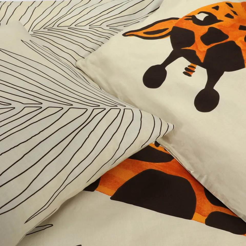 NOUS Kids katoenen dekbedovertrek kinderbed (120x150 cm) beige, foto 4