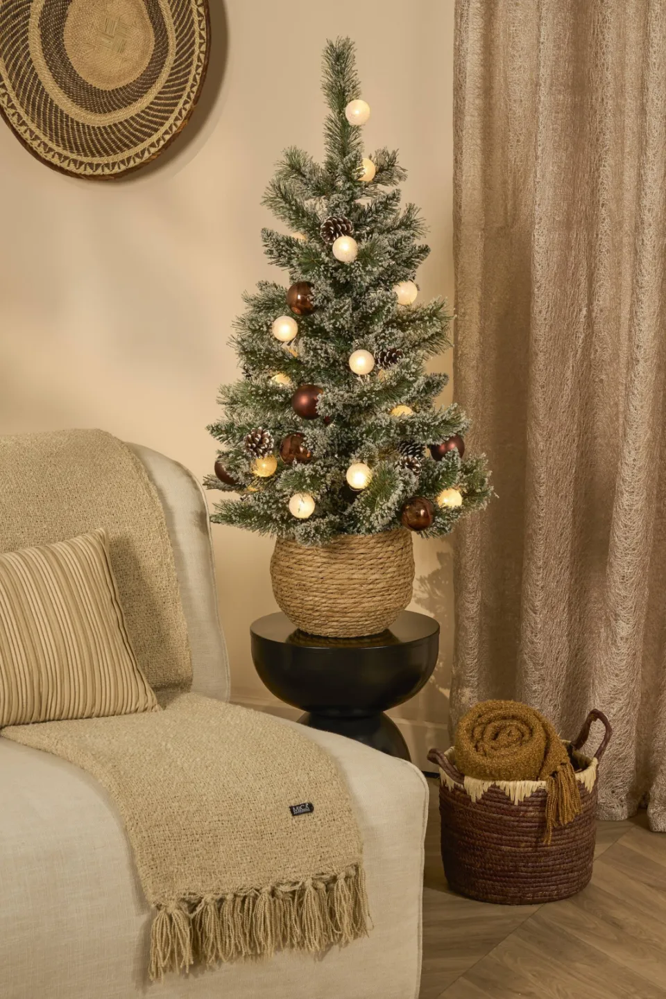 Mica Decorations Trey plaid beige, foto 2