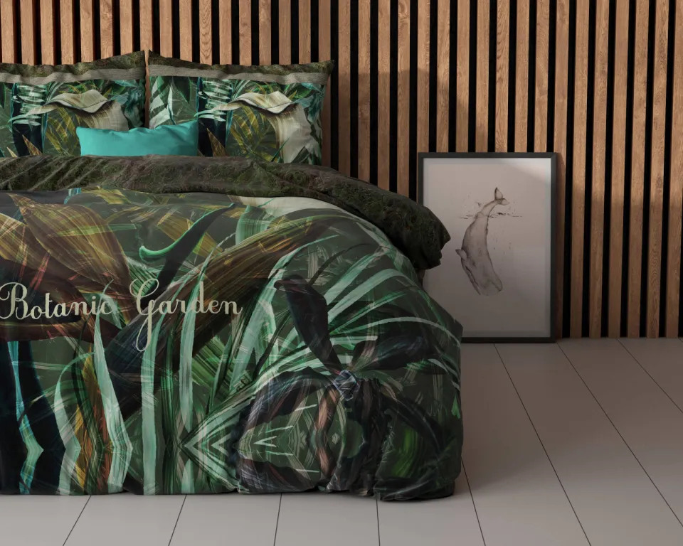 Sleeptime Essentials The Botanic Garden dekbedovertrek groen, foto 5