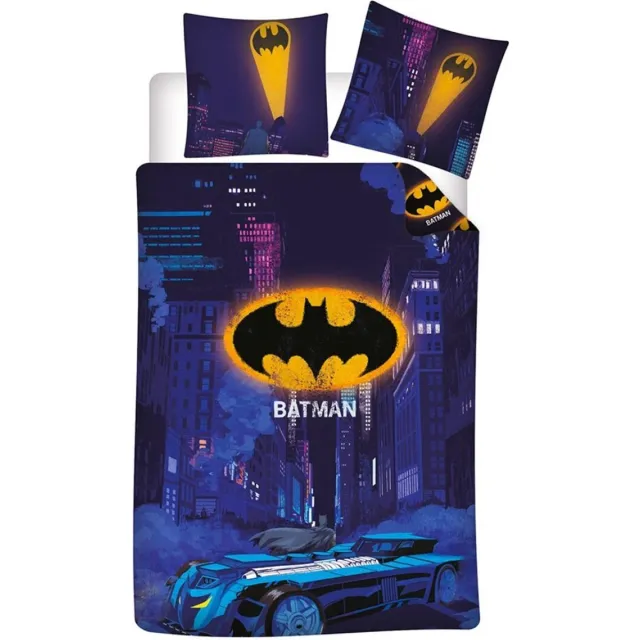 Batman Dekbedovertrek Batmobile 140 x 200 cm - Polykatoen Multicolor