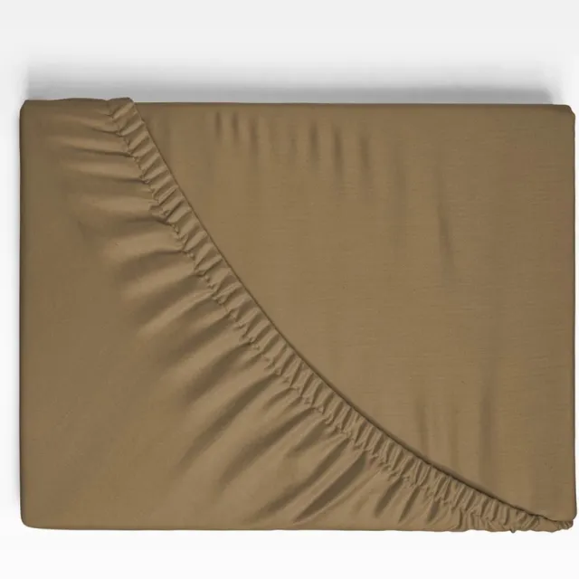 Welterusten Jersey Topper - Hoeslaken - 200 x 200/220 - TAUPE