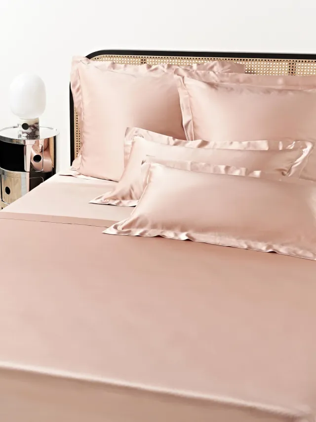 Westwing Collection Zijden laken Sylvie Roze