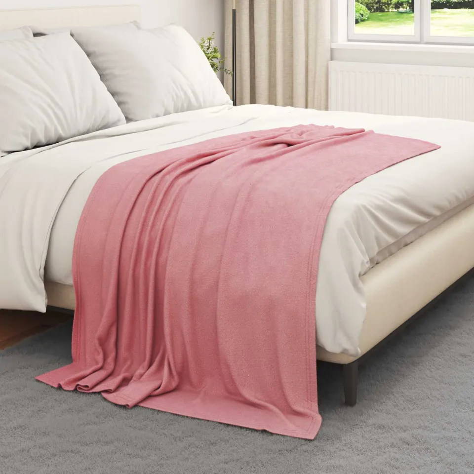 vidaXL Kleden 24 st Roze 170 x 130 cm 7,43 kg Fleece, foto 3