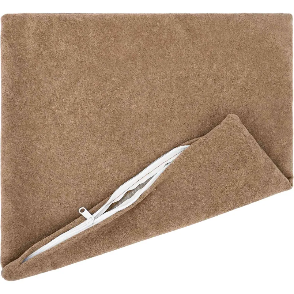 vidaXL Kussensloop 12 st HEERLEN Taupe 45 x 45 cm Microfiber Fleece, foto 3