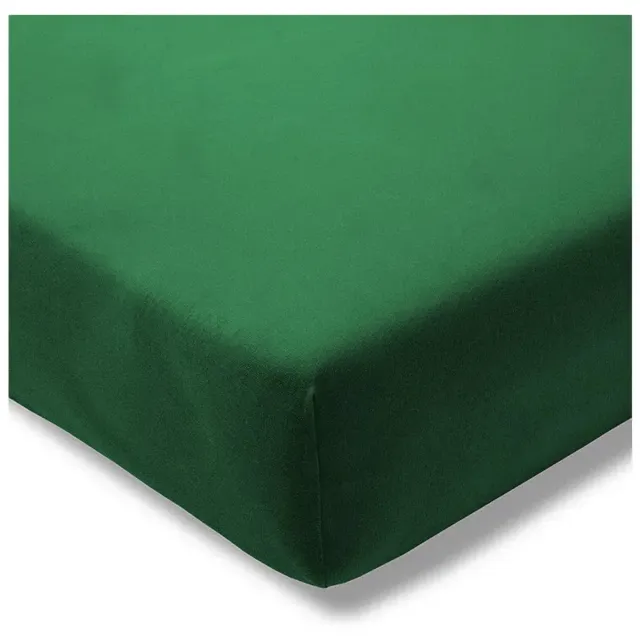 Estella 525 - Hoeslaken van Zwirn-Jersey - 100 x 200 cm - Groen