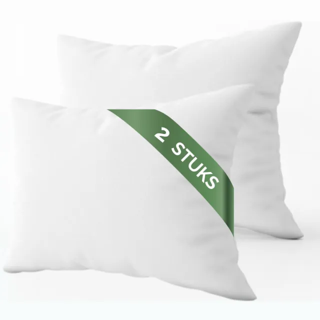 Droomtextiel Molton Kussensloop 60x70 cm - set van 2 stuks - Kussenbeschermer 100% Katoen - Anti allergie - Hotel Kwaliteit - Extra Zacht Wit