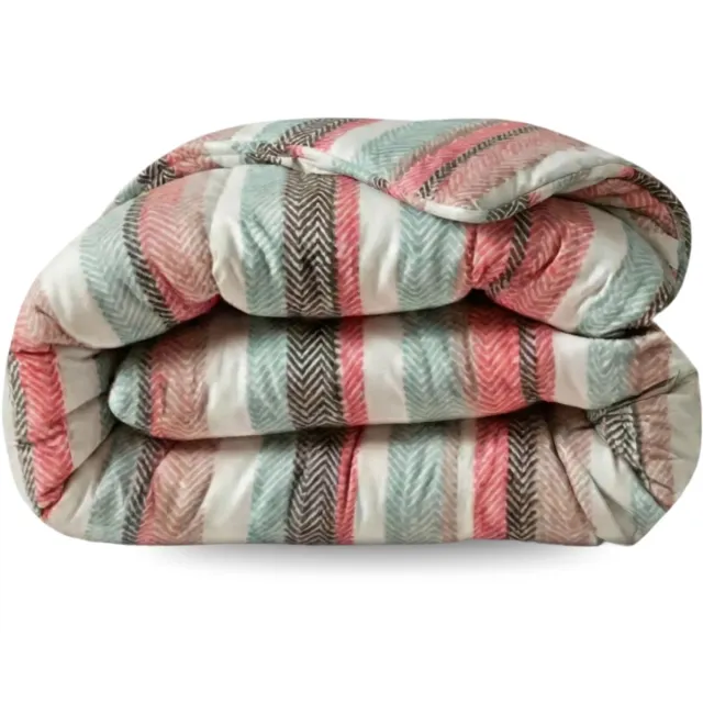 Zelesta Comfort Design Vintage Vibe 240x200 - Dekbed zonder overtrek - Wasbaar dekbed - Hoesloos dekbed - 2 in 1 Dekbed met vaste overtrek