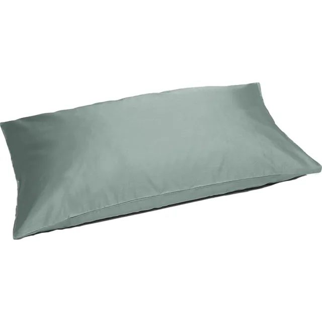 Yumeko kussensloop katoensatijn zeegroen 40x80 - Bio, eco & fairtrade - 1 stuk Sea Green