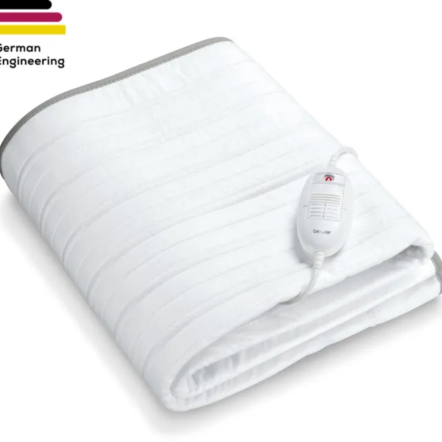 Beurer TS 17 Elektrische Onderdeken - Elektrische Deken 1 Persoons - 150x80 cm - 3 Warmtestanden 150 x 80 - Fleece