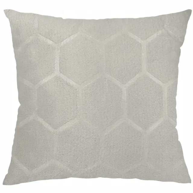 DOMAREX Sierkussens 40x40cm - Honingraat Patroon Grijs