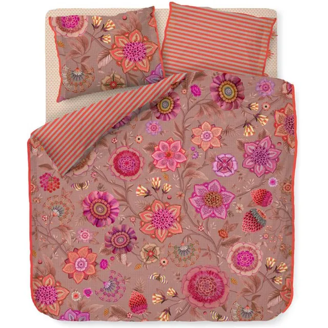 Pip Studio Viva La Vida Dekbedovertrek - Tweepersoons - 200x200/220 cm - Roze