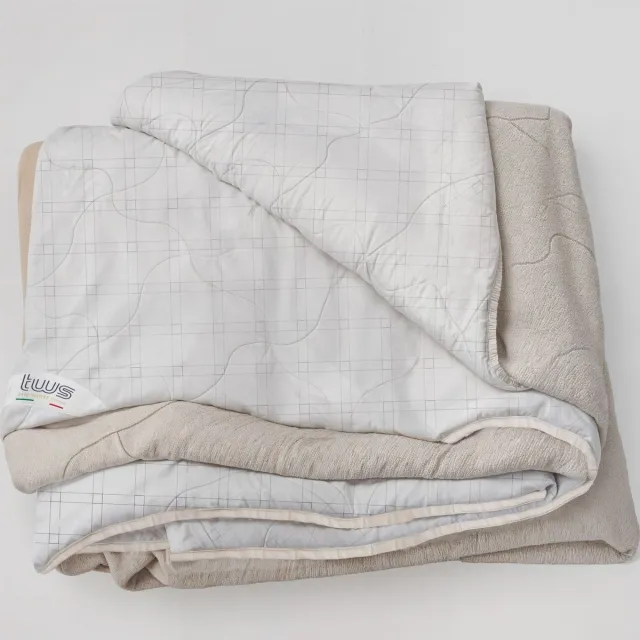 White Stone The White Stone Plaid van Koolstofvezel 215 x 260 cm | Zachte Plaid voor Bank | Dubbelzijdige Anti-Stress Plaid | Fluweelzachte Plaid Panna
