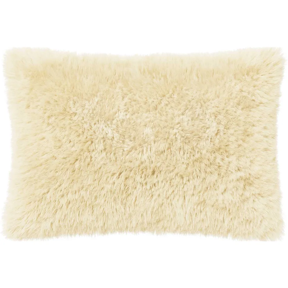 vidaXL Kussensloop 6 st HEERLEN Crèmekleurig 40 x 60 cm PV Fleece