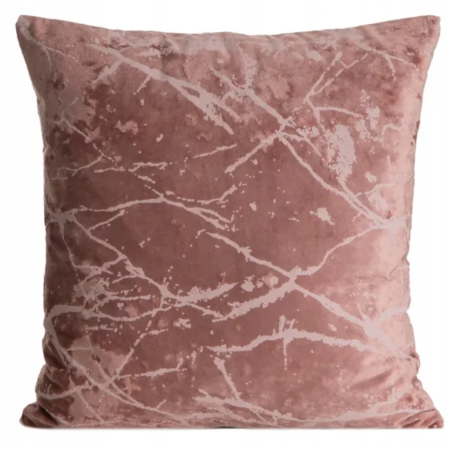 Eurofirany Decoratieve Fluwelen Kussensloop Roze 45x45cm