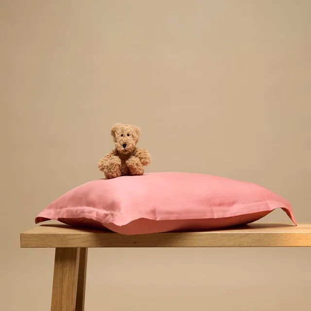 Coco & Cici Kids - TENCEL Twill Kussensloop Blush - 50 x 60 Dusty Rose