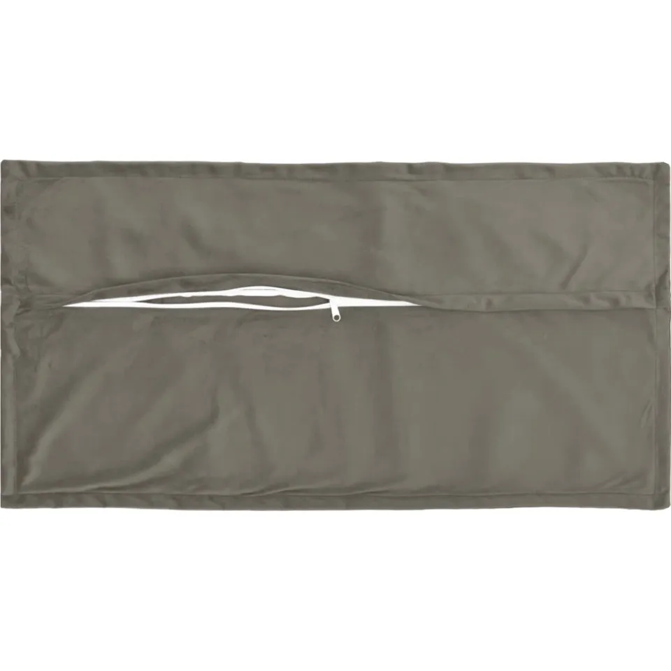 vidaXL Kussensloop 6 st HOUTEN Lichtgrijs 40 x 70 cm Fluweel, foto 4