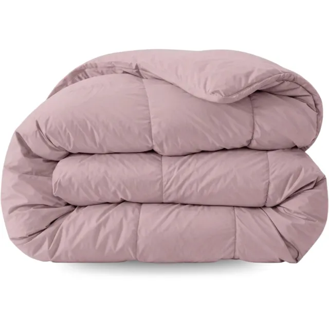 Zelesta Comfort Uni Dekbed zonder overtrek - Wasbaar Hoesloos dekbed - Met vaste overtrek - 2 in 1 - Oud Roze - 200x200cm