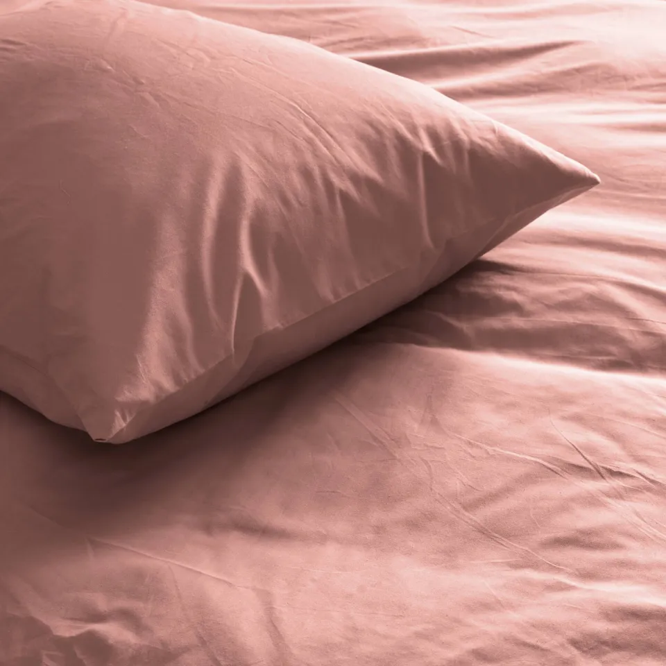 NOUS Living katoenen 2-persoons dekbedovertrek 200x220 cm - roze, foto 4