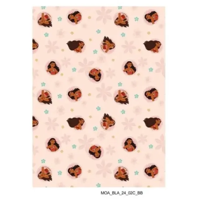 Disney Vaiana fleece plaid 110 x 150 cm - polyester multicolor